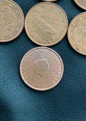 Koleksiyonluk Eski 5 Euro Centler - Görsel 2