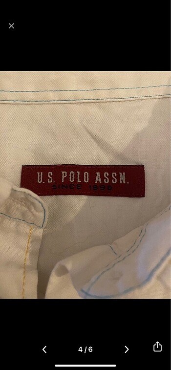 40 Beden beyaz Renk US POLO ASSN Beyaz Gömlek