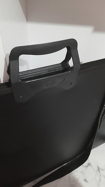 Siyah çapraz askılı çanta/ resim çantası  - Görsel 3