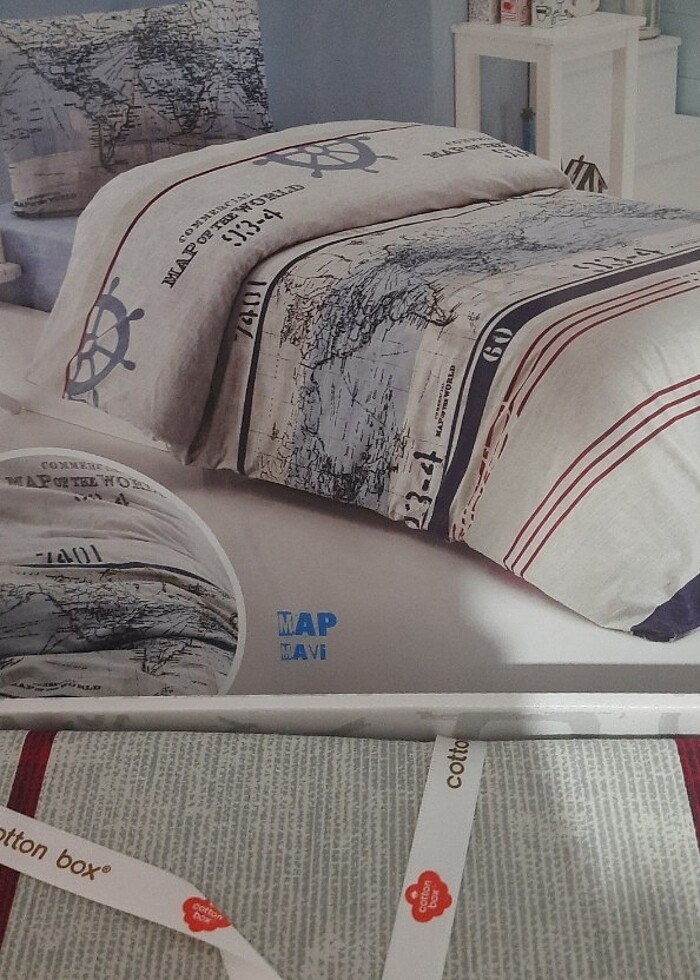 Taç tek kişilik nevresim takımı- paketli/yeni - Görsel 3