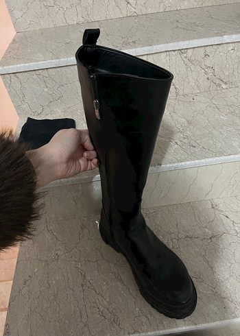 Kadın siyah çizme - Görsel 3