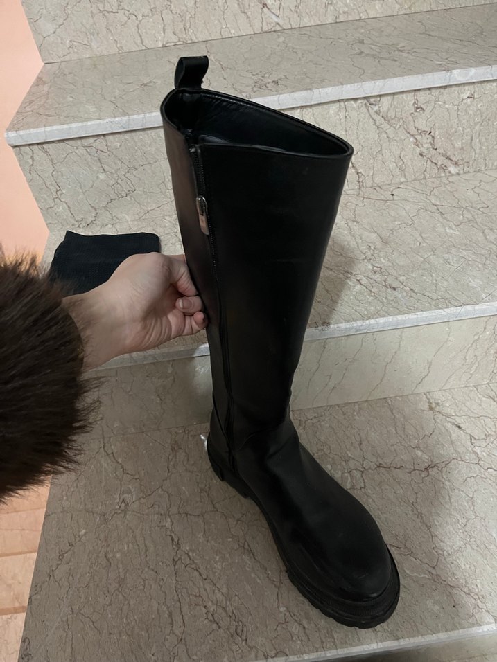 Kadın siyah çizme - Görsel 3