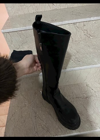 Kadın siyah çizme - Görsel 2