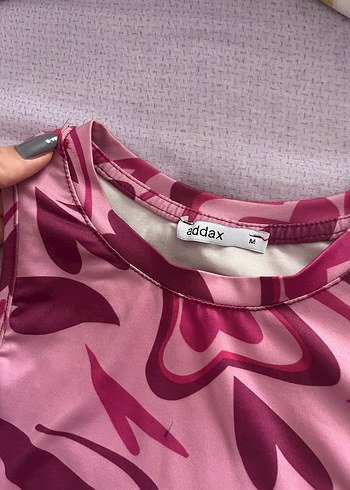Addax Pembe Desenli Bağcıklı Kadın Atlet