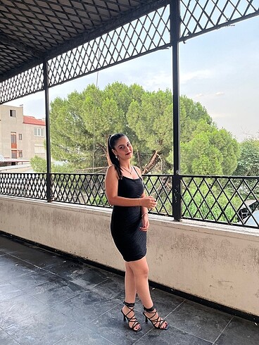Diğer Önü drapeli mini elbise