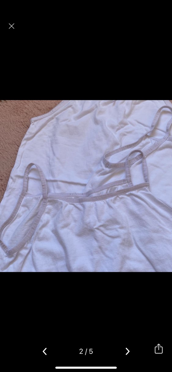 Beyaz Kız Çocuk Atlet 3lü Set - Görsel 2