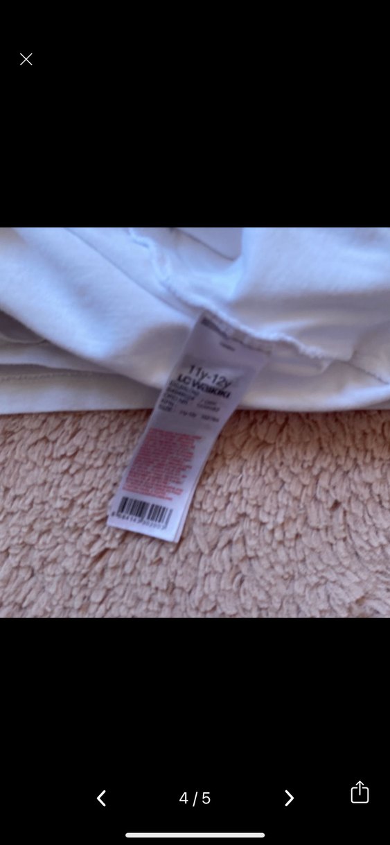 Beyaz Kız Çocuk Atlet 3lü Set - Görsel 4