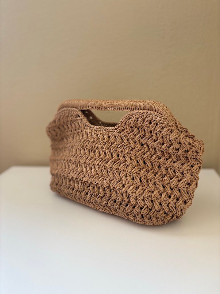 Örgü Kadın Clutch Çanta - Görsel 3