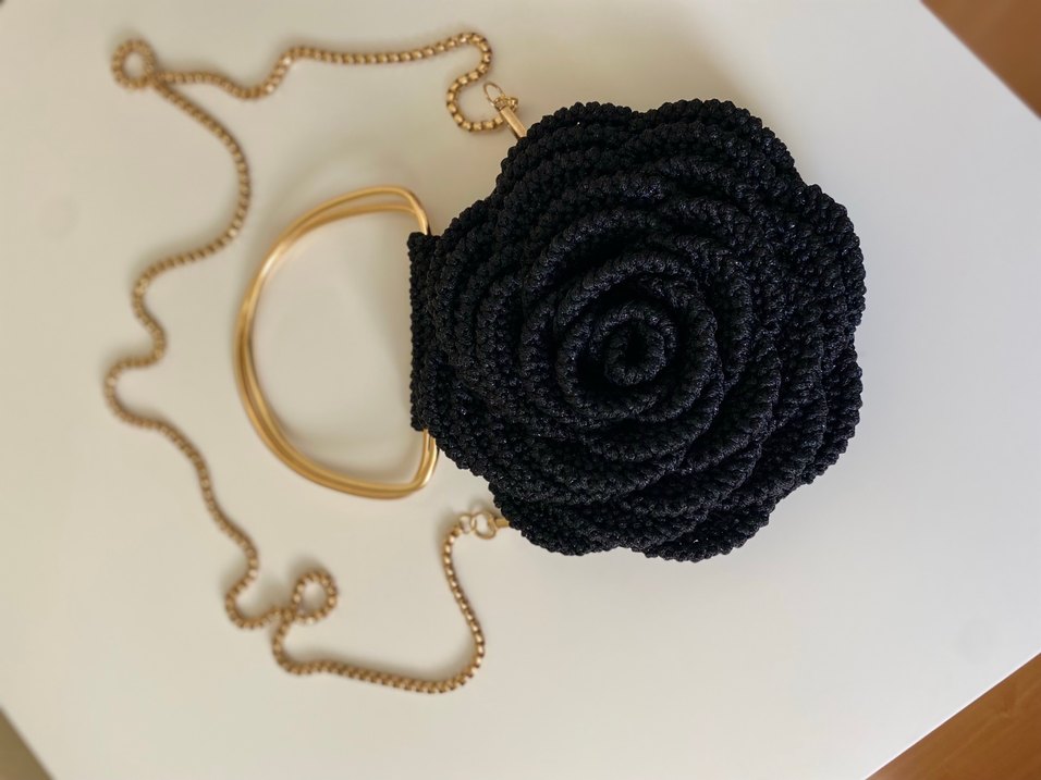 Gül Desenli Kadın Çanta - Görsel 2