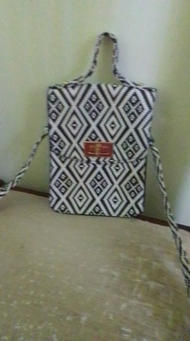 Bohem Desenli Gri Kadın Çanta - Görsel 3