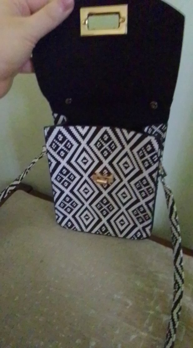 Bohem Desenli Gri Kadın Çanta - Görsel 4