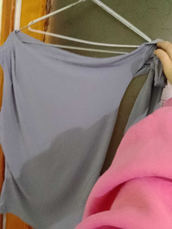 Drapeli Askısız Mor Kadın Bluz - Görsel 3