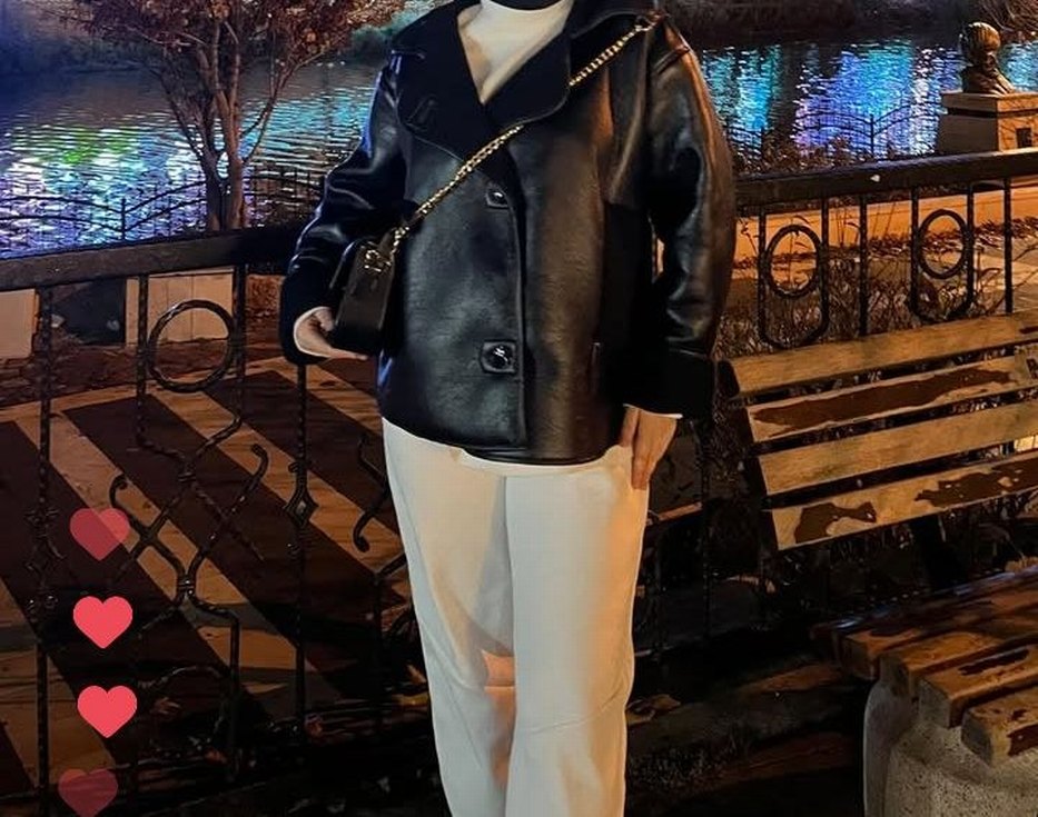 Siyah Deri  Ceket mont - Görsel 3