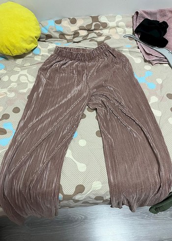 Kadın  Uzun Piliseli Keten gömlek takım ikili - Görsel 7