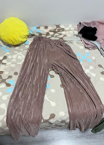 Kadın  Uzun Piliseli Keten gömlek takım ikili - Görsel 8