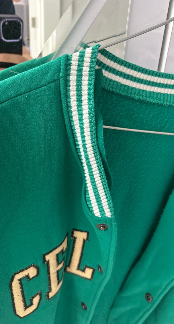 Yeşil Düğmeli Streetwear Kadın Ceket - Görsel 3