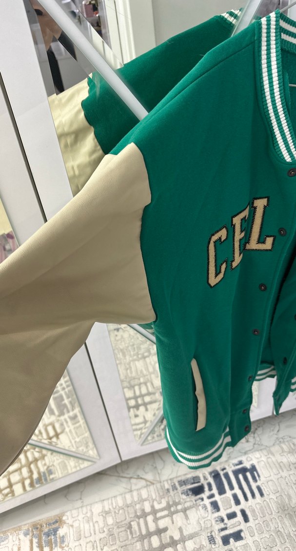 Yeşil Düğmeli Streetwear Kadın Ceket - Görsel 2