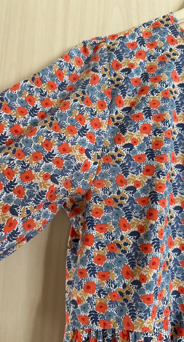 Çiçek Desenli Uzun Bohem Elbise - Görsel 2