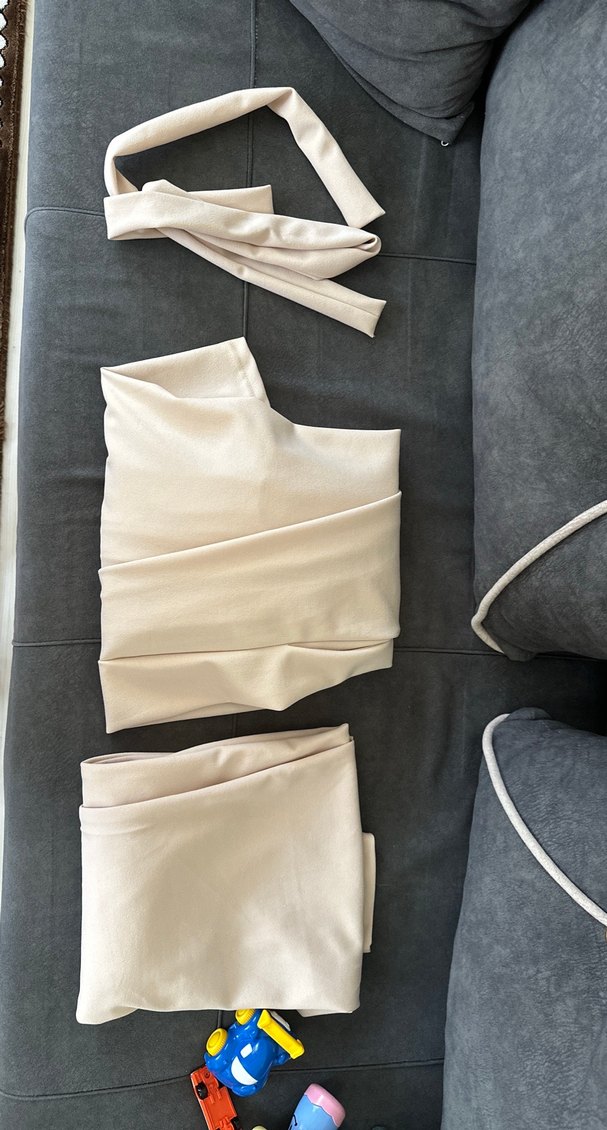 Bej Uzun Kollu üçlü takım - Görsel 3