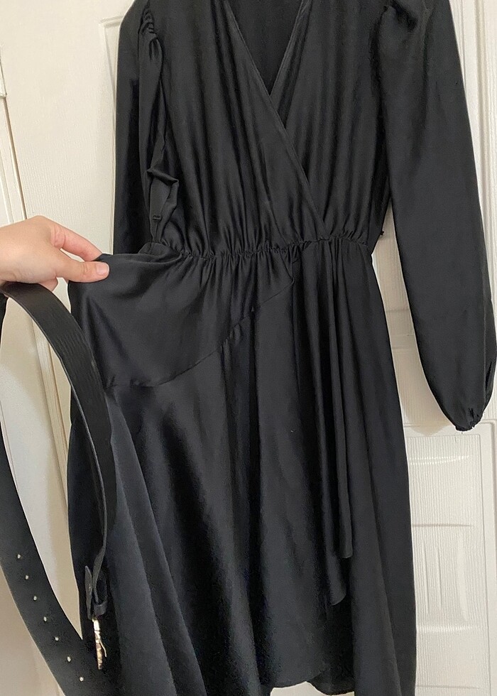 Siyah kısa elbise - Görsel 2