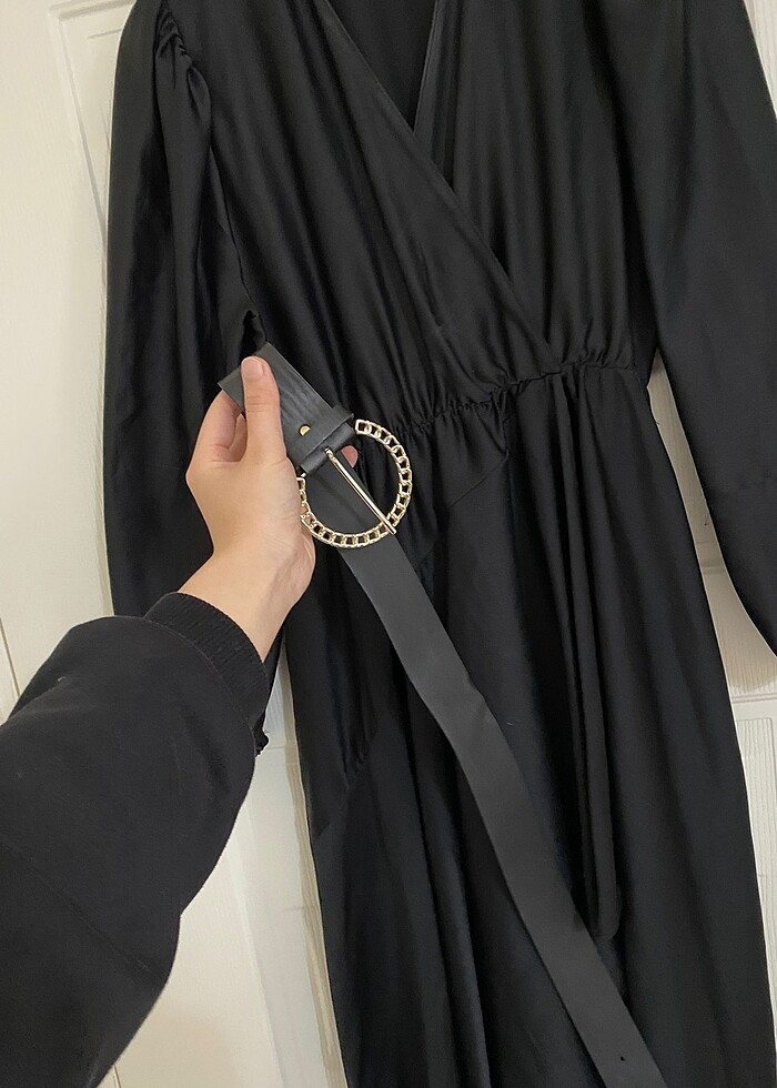 Siyah kısa elbise - Görsel 3