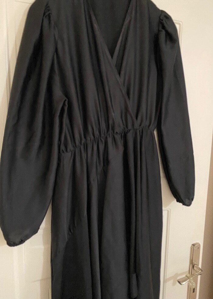 Siyah kısa elbise - Görsel 5