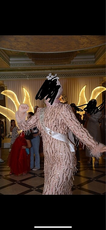 Tesettür abiye elbise - Görsel 4