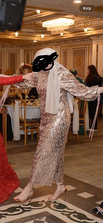 Tesettür abiye elbise - Görsel 3