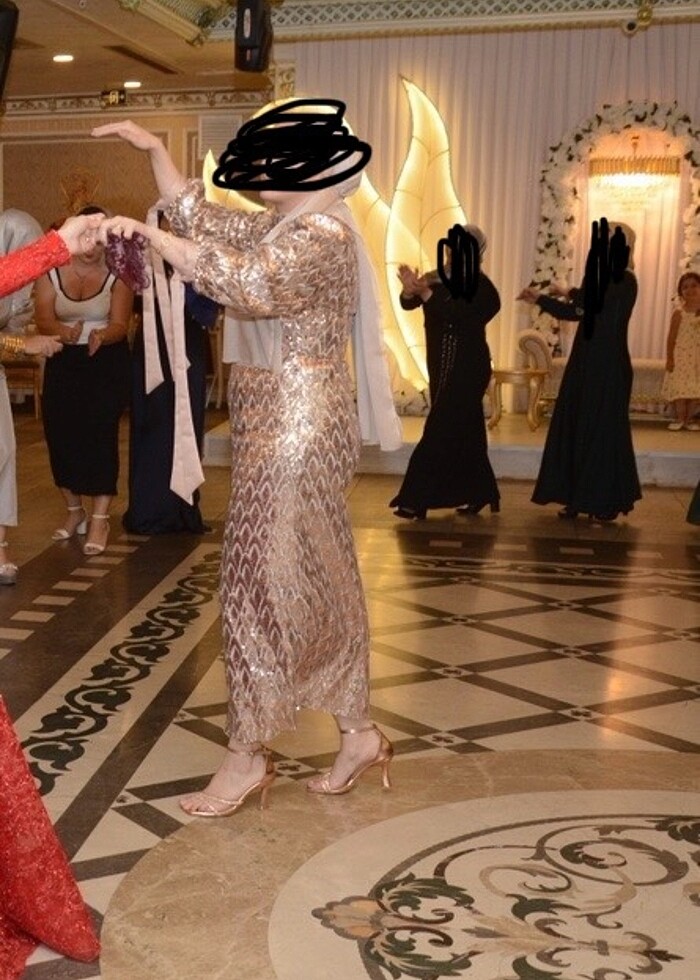 Tesettür abiye elbise - Görsel 2