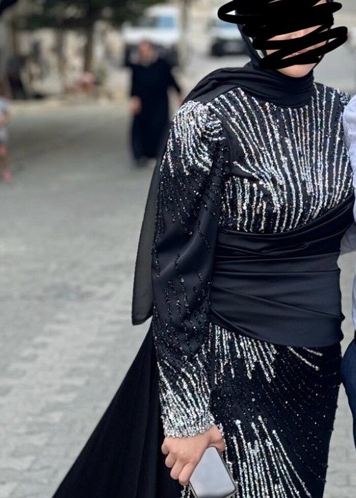 Tesettür abiye elbise - Görsel 2