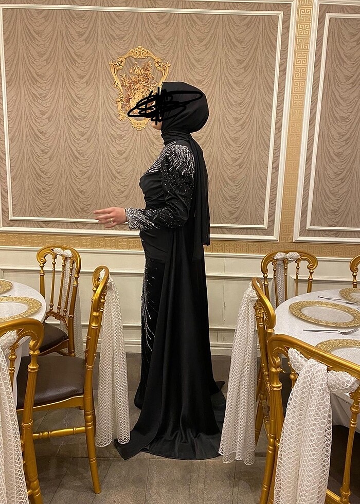 Tesettür abiye elbise - Görsel 3