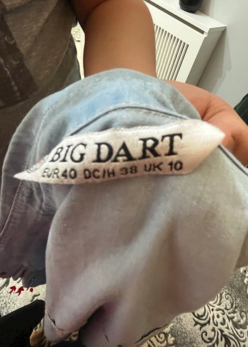 Düğmeli Gri Midi Denim Ceket - Görsel 2
