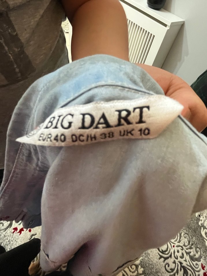 Düğmeli Gri Midi Denim Ceket - Görsel 2