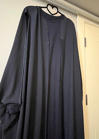 Siyah Uzun Kollu Rahat Kesim Kadın Elbise - Görsel 2