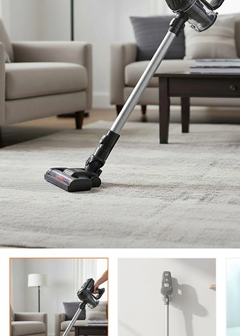 Homend Dustrider 1261h Şarjlı Kablosuz Dikey Süpürge - Görsel 2