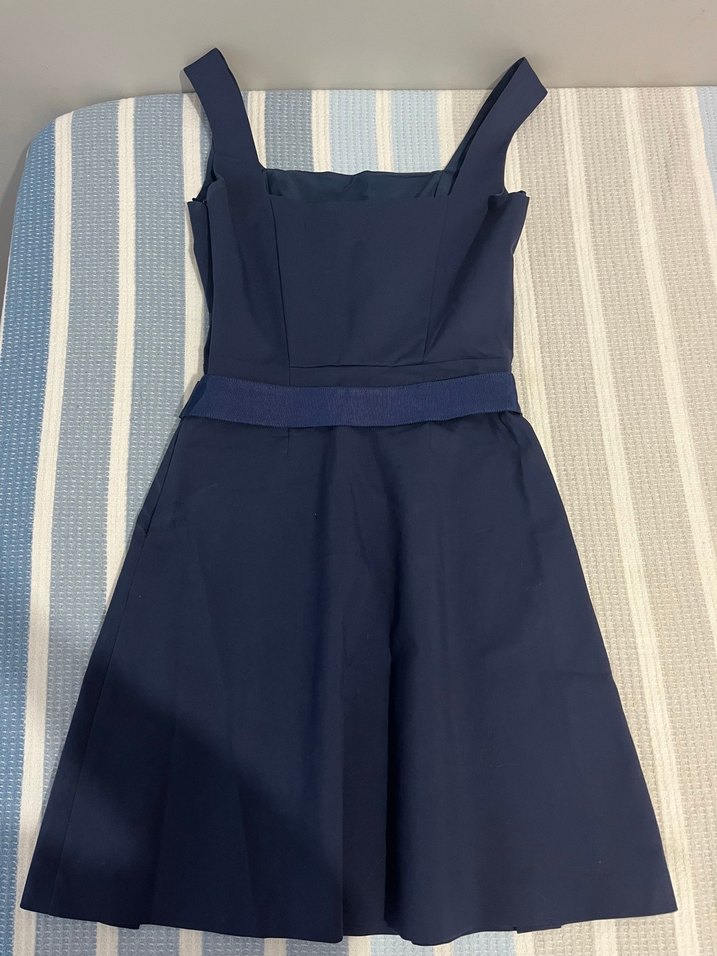 Lacivert Midi Strappy Elbise - Görsel 2