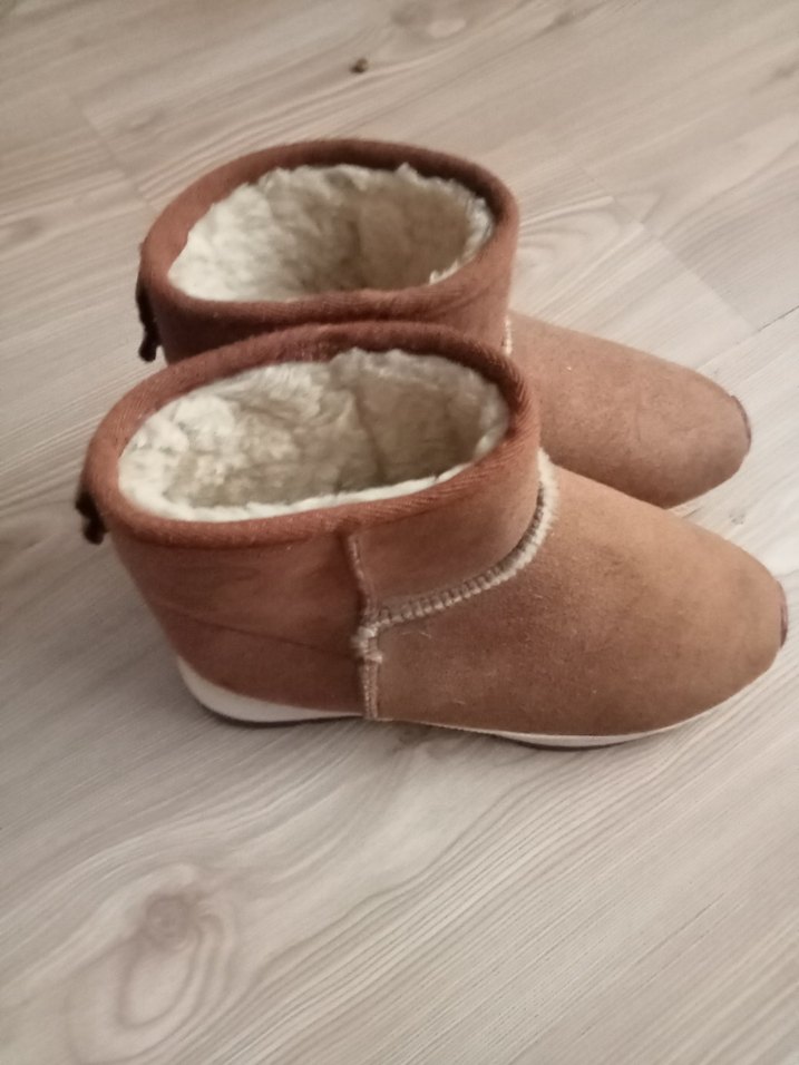 Kahverengi Süet Kürklü Kadın Dolgu Topuk Bot - Görsel 2