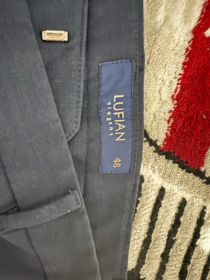 Lacivert Kemerli Erkek Pantolon - Görsel 2