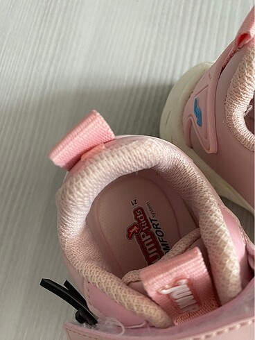 21 Beden pembe Renk 21 numara kız bebek ayakkabı