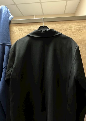 KHLOE Siyah Uzun Kadın Ceket - Görsel 4