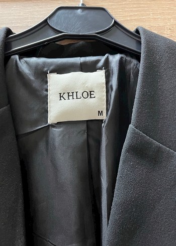 KHLOE Siyah Uzun Kadın Ceket - Görsel 3