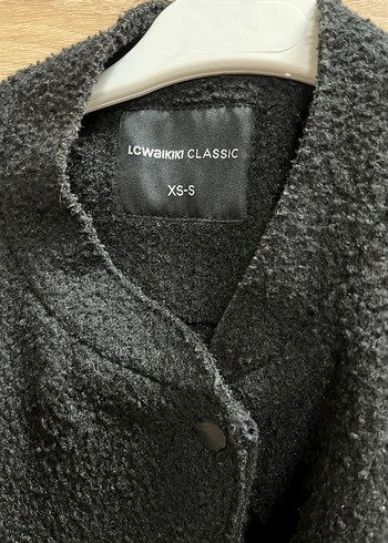 Düğmeli Siyah Oversize Kadın Ceket - Görsel 2