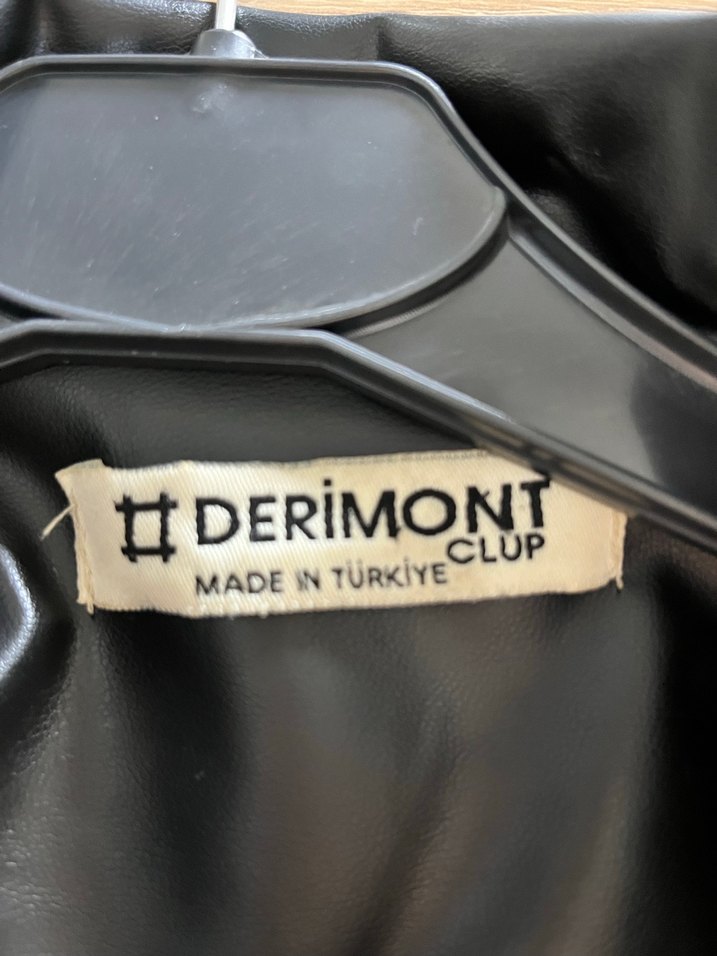 Siyah Deri Biker Ceket - Görsel 3