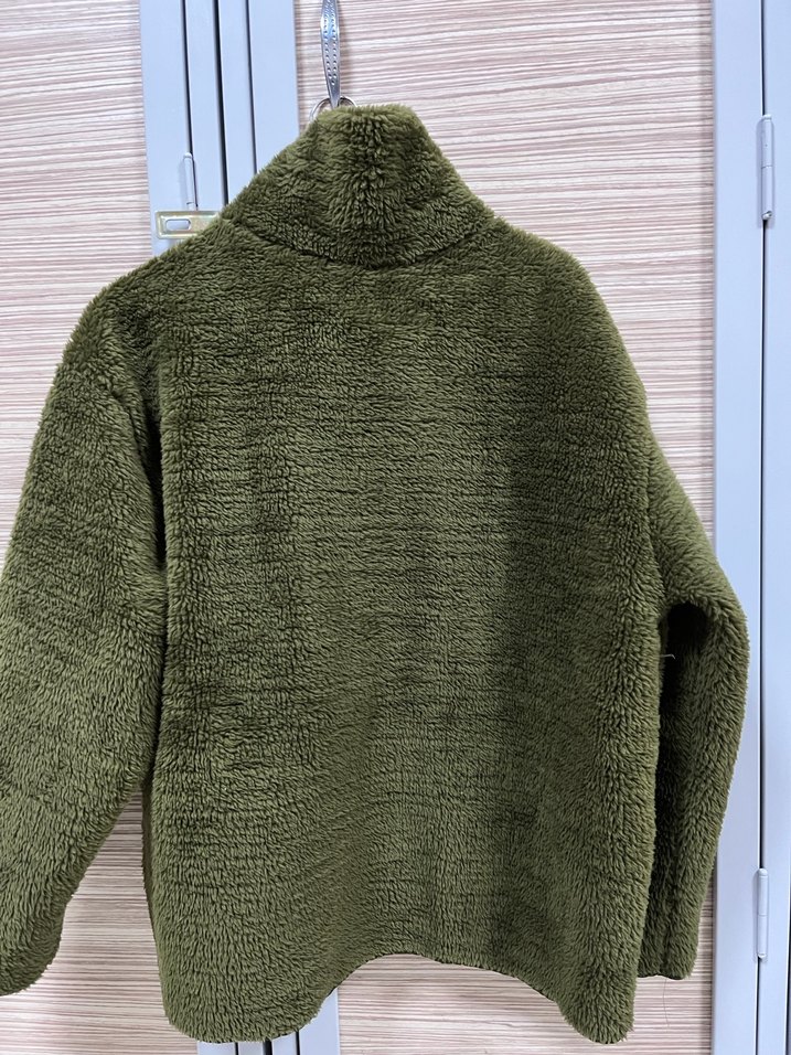 Yeşil Kadın Peluş Fermuarlı Ceket - Görsel 5