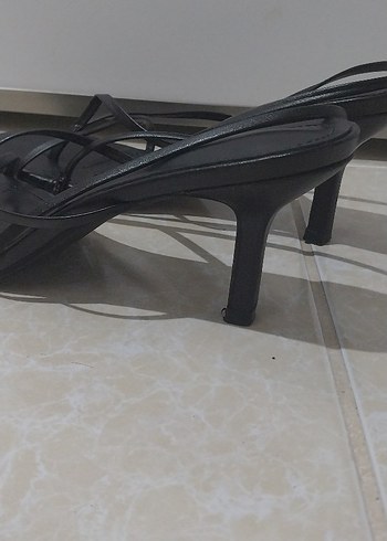41 Beden siyah Renk Siyah Topuklu Kadın Sandalet