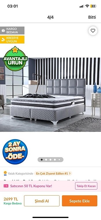  Beden beyaz Renk Sıfır çift kişilik yatak