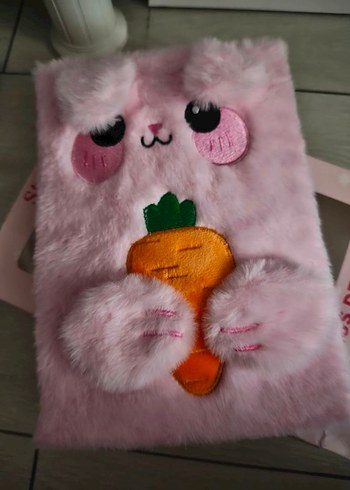 Pembe Peluş Tavşan Defter - Görsel 2
