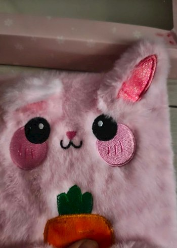 Pembe Peluş Tavşan Defter - Görsel 3