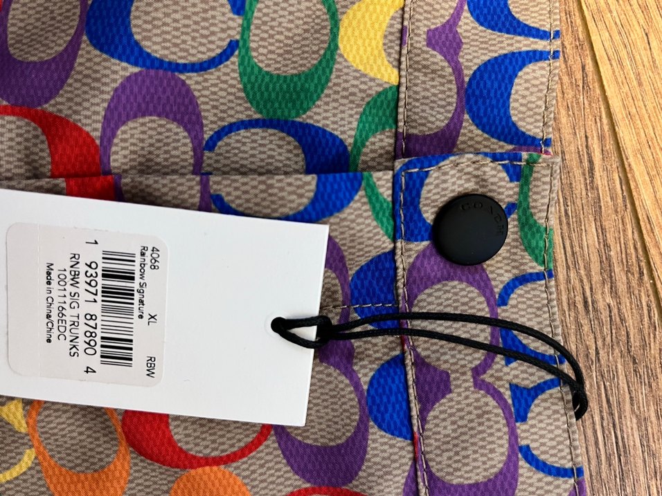 Coach Renkli Bohem Desenli Erkek Mayo Şortu - Görsel 5