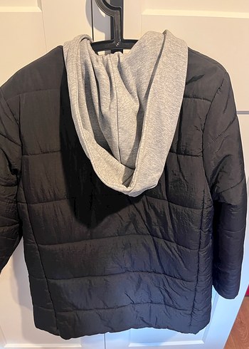 Twist Fermuarlı Siyah Kadın Midi Ceket - Görsel 7